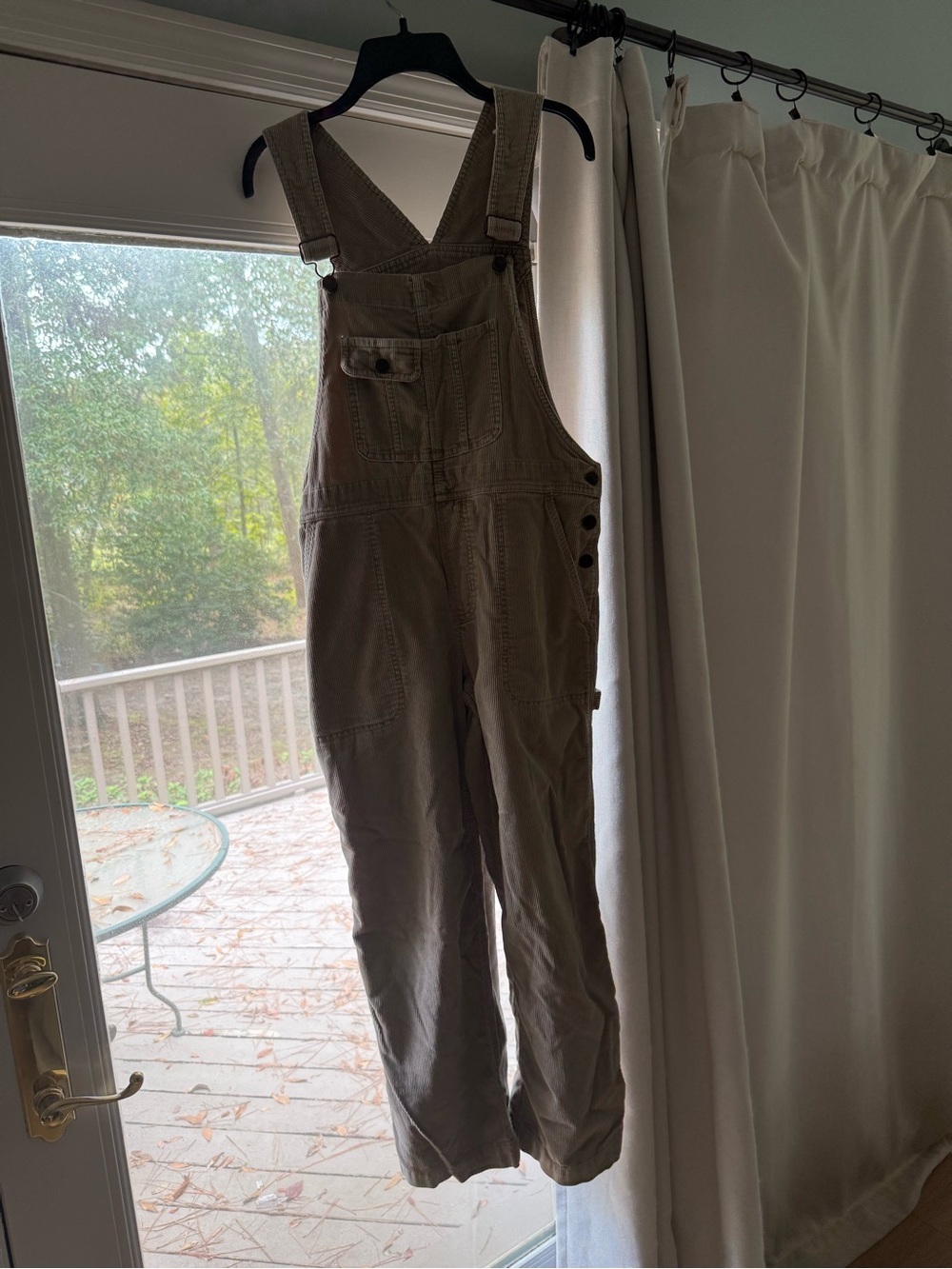 Eddie Bauer Tan Utility Overalls Jumpsuit